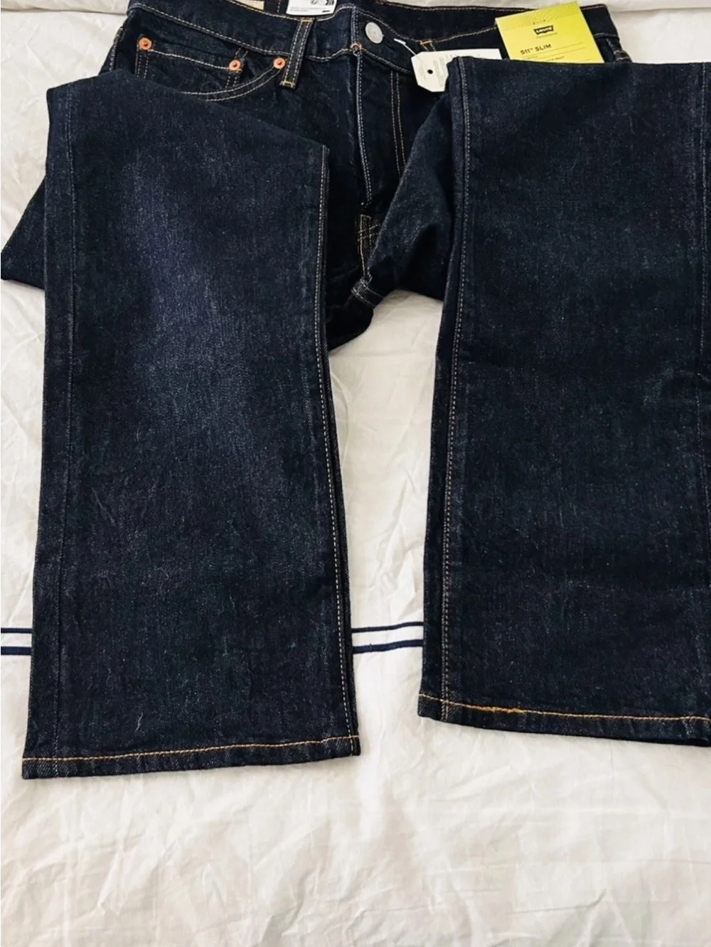 Levi's Dark Blue Raw Denim Jeans